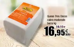 FROIZ Queso Tres Oscos cabra madurado barra oferta