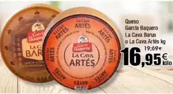 FROIZ Queso García Baquero La Cava Barus o La Cava Artés oferta