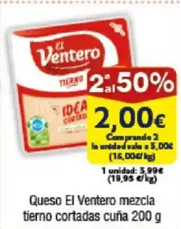 FROIZ EL VENTERO Queso mezcla tierno cortadas cuña oferta