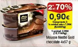 FROIZ NESTLE Mousse Gold chocolate oferta