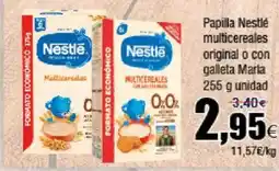 FROIZ NESTLE Papilla multicereales original o con galleta María oferta