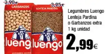 FROIZ LUENGO Legumbres Lenteja Pardina o Garbanzos extra oferta