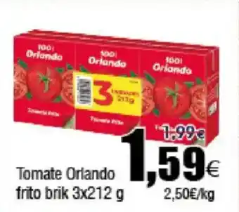 FROIZ ORLANDO Tomate frito brik oferta