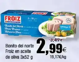 FROIZ FROIZ Bonito del norte en aceite de oliva oferta