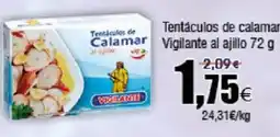 FROIZ Tentáculos de calamar Vigilante al ajillo oferta