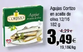 FROIZ Agujas Cortizo en aceite de oliva 12/16 oferta