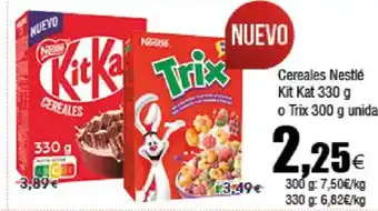 FROIZ NESTLE Cereales Kit Kat o Trix oferta