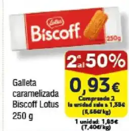 FROIZ LOTUS Galleta caramelizada Biscoff oferta