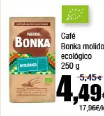 FROIZ NESCAFE Café Bonka molido ecológico oferta