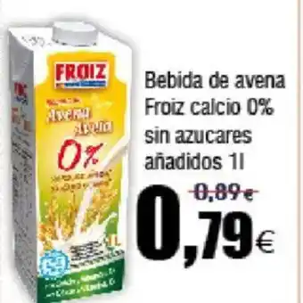 FROIZ FROIZ Bebida de avena calcio 0% sin azucares añadidos oferta