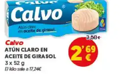 FROIZ CALVO Atún claro en aceite de girasol oferta