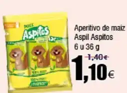 FROIZ ASPITOL Aperitivo de maiz Aspil 6 u oferta