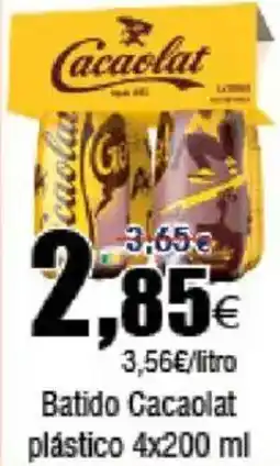 FROIZ Batido Cacaolat plástico oferta