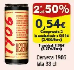 FROIZ 1906 Cerveza oferta