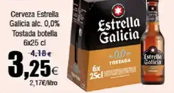 FROIZ ESTRELLA GALICIA Cerveza alc. 0,0% Tostada botella oferta