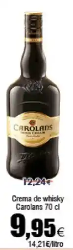 FROIZ CAROLANS Crema de whisky oferta