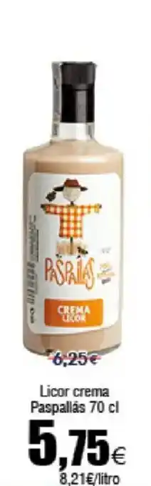 FROIZ PASPALLAS Licor crema oferta