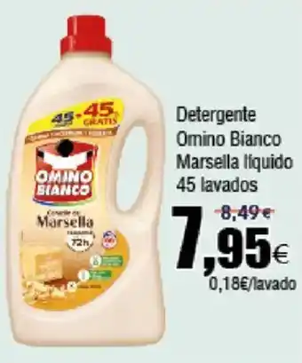 FROIZ Detergente Omino Bianco Marsella liquido 45 lavados oferta