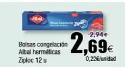 FROIZ ALBAL Bolsas congelación herméticas Ziploc 12 u oferta