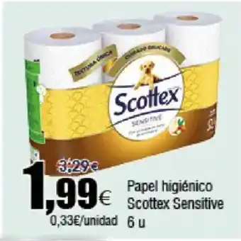 FROIZ SCOTTEX Papel higiénico Sensitive oferta