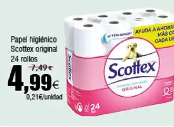 FROIZ SCOTTEX Papel higiénico original 24 rollos oferta