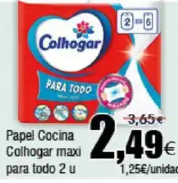 FROIZ COLHOGAR Papel Cocina maxi para todo 2 u oferta