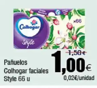 FROIZ COLHOGAR Pañuelos faciales Style 66 u oferta