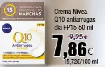 FROIZ NIVEA Crema Q10 antiarrugas día FP15 oferta