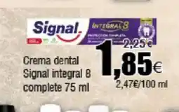 FROIZ SIGNAL Crema dental integral 8 complete l oferta