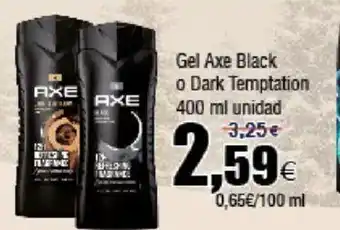 FROIZ AXE Gel Black o Dark Temptation oferta