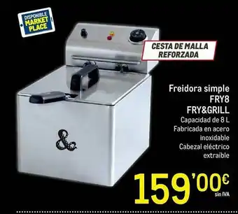 Makro Freidora Simple Fry8 Fry&grill oferta