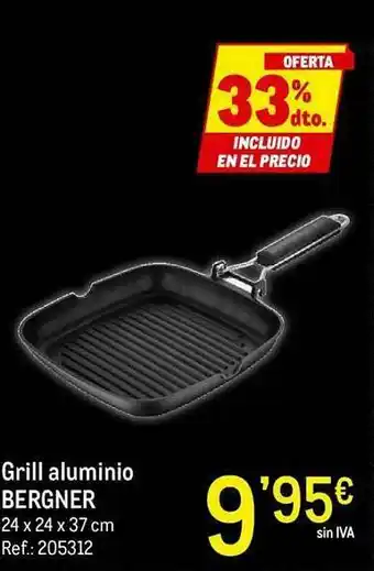 Makro Grill Aluminio Bergner oferta