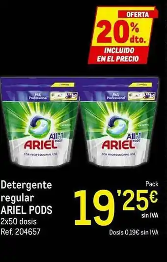Makro Detergente Reglar Ariel Pods oferta