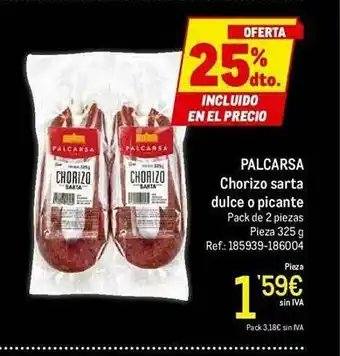 Makro Palcarsa Chorizo Sarta Dulce O Picante oferta