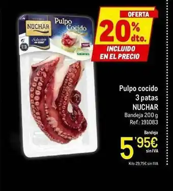 Makro Pulpo Cocido 3 Patas Nuchar oferta