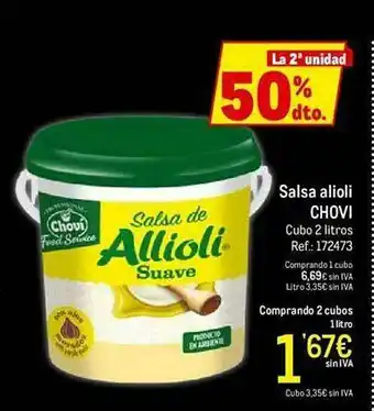 Makro Salsa Alioli Chovi oferta