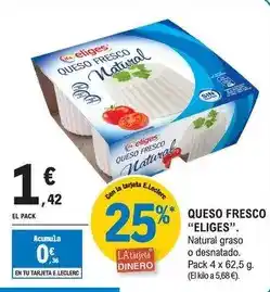 E.Leclerc Eliges - queso fresco oferta