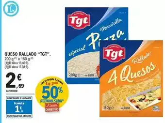 E.Leclerc Tgt - queso rallado oferta