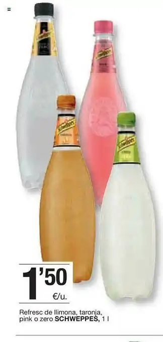BonpreuEsclat Refresc De Llimona Taronja Pink O Zero Schweppes oferta