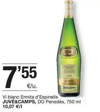 BonpreuEsclat Vi Blanc Ermita D'espinells Juvé&camps Do Penedès oferta
