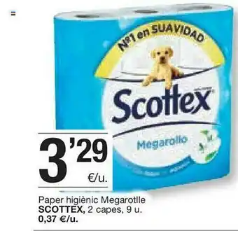 BonpreuEsclat Paper Higiènic Megarotlle Scottex oferta