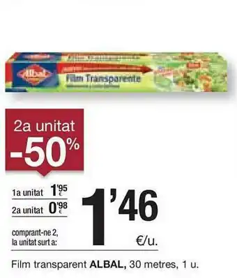 BonpreuEsclat 2a Unitat -50% Film Transparent Albal oferta