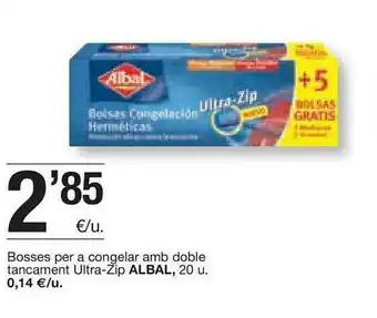 BonpreuEsclat Bosses Per A Congelar Amb Doble Tancament Ultra-zip Albal oferta