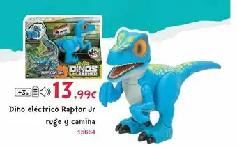 Dino Eléctrico Raptor Jr Ruge Y Camina