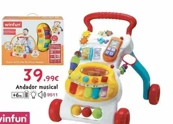 Josber Toys Andador Musical Winfun oferta