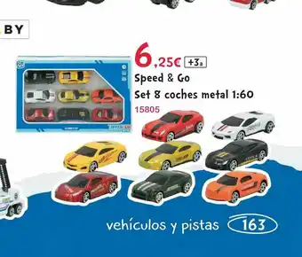 Josber Toys Speed & Go Set 8 Coches Metal 1:60 oferta