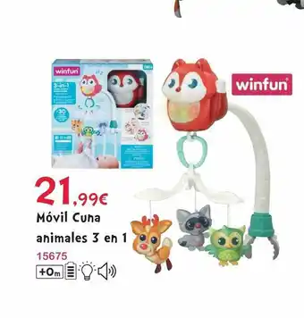 Josber Toys Móvil Cuna Animales 3 En 1 Winfun oferta