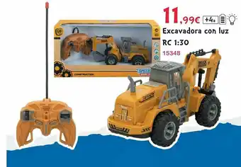 Josber Toys Excavadora Con Luz Rc 1:30 oferta