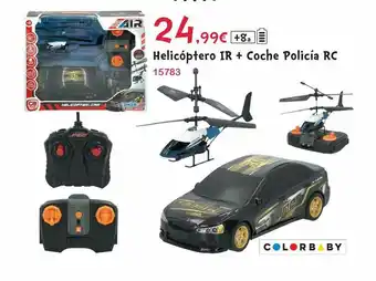 Josber Toys Helicóptero Ir + Coche Policía Rc oferta