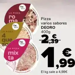 Supeco DEORO Pizza varios sabores oferta